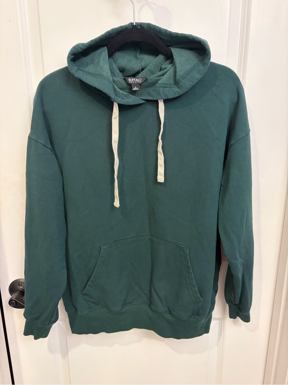 Buffalo David Bitton Dark Green Hooded Pullover Sweatshirt